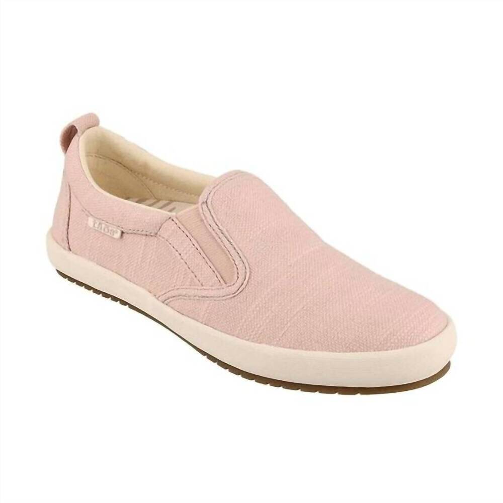 NEW TAOS women's dandy sneaker in shell pink hemp